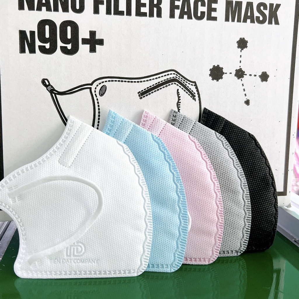 [ Thùng 200 cái ] Khẩu Trang 6D TĐ 5 lớp lọc công nghệ nano mã 6d