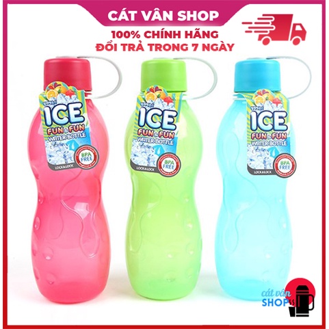 Bình nước nhựa có quai treo Lock&Lock Ice Fun Fun BPA Free 620ml HAP804