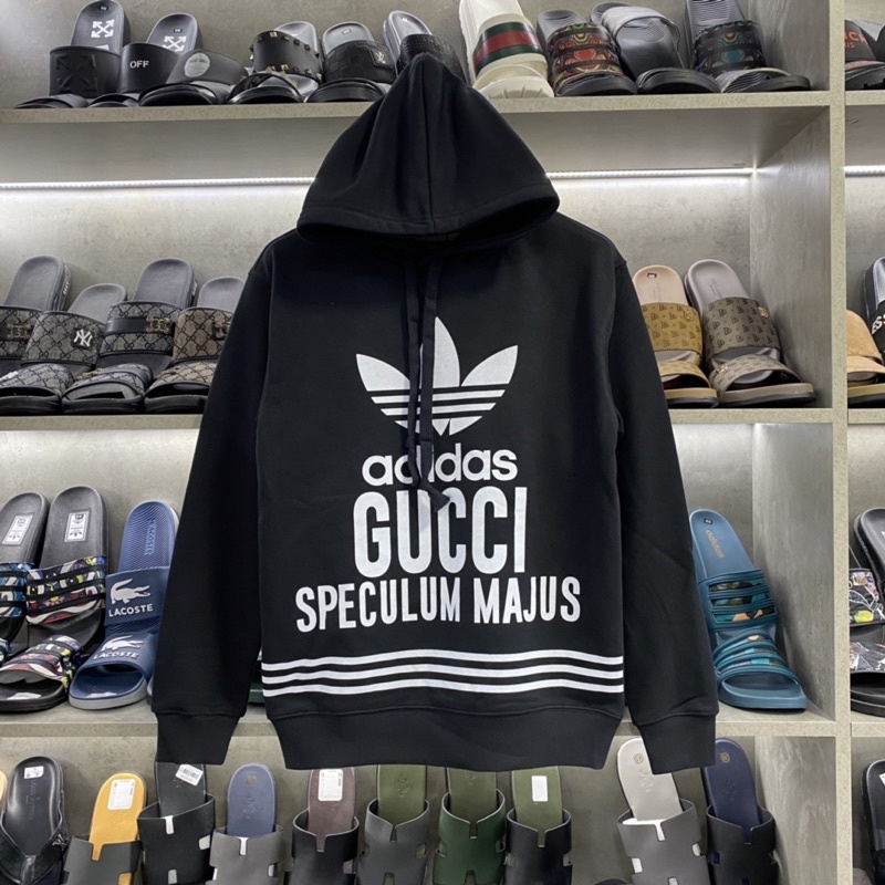 Áo nỉ thu đông adidas gucci mũ sc chất da cá sịn 4660, áo nỉ hoodie nam bản sc sịn