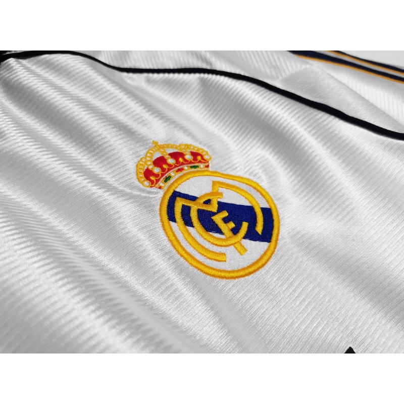 Áo Thun Thể Thao Tay Ngắn Đội Tuyển Real Madrid 1998 / 00 Phong Cách retro Cho Nam Size S-XXL