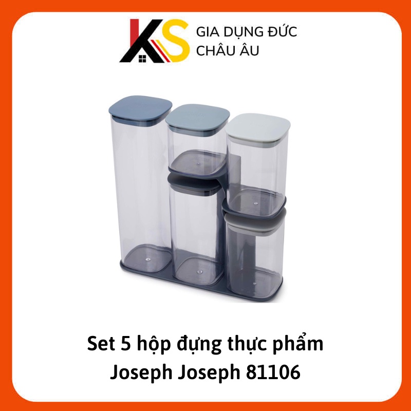 Set 5 hộp đựng thực phẩm Joseph Joseph Podium 81106