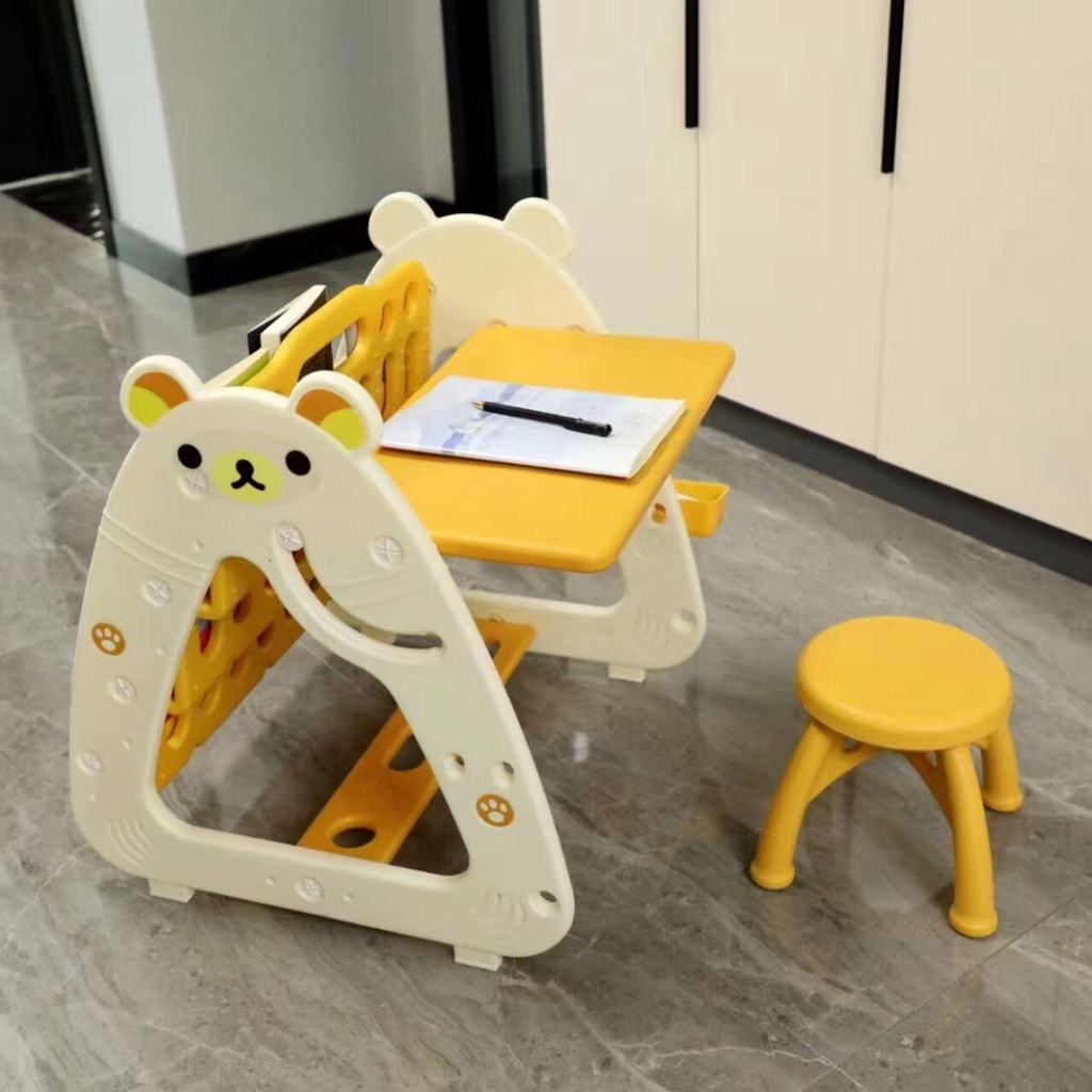 Bàn học cho bé kiêm bảng vẽ và giá sách cao cấp bảo hành 12 tháng