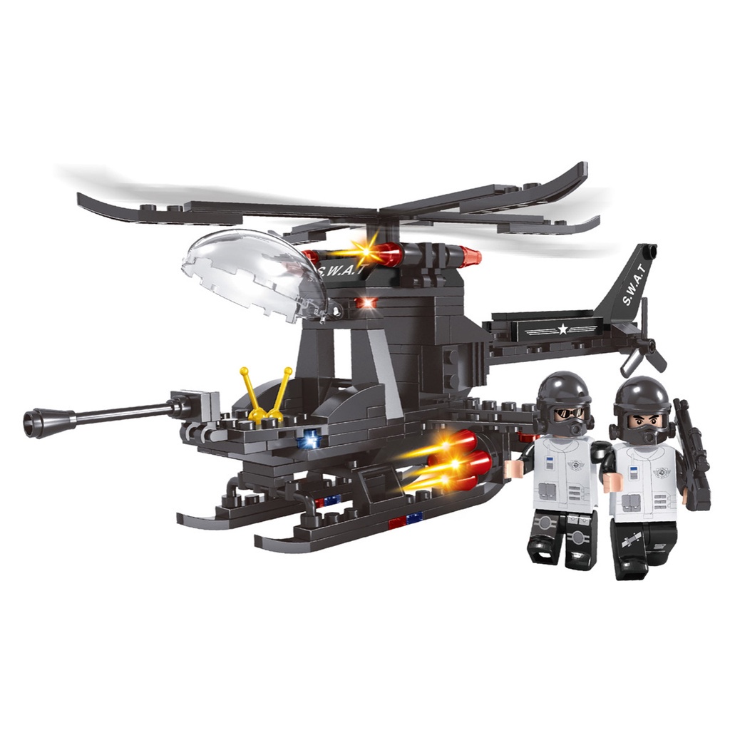 Đồ chơi lắp ráp AUSINI, lắp ghép Cảnh sát đặc nhiệm -235