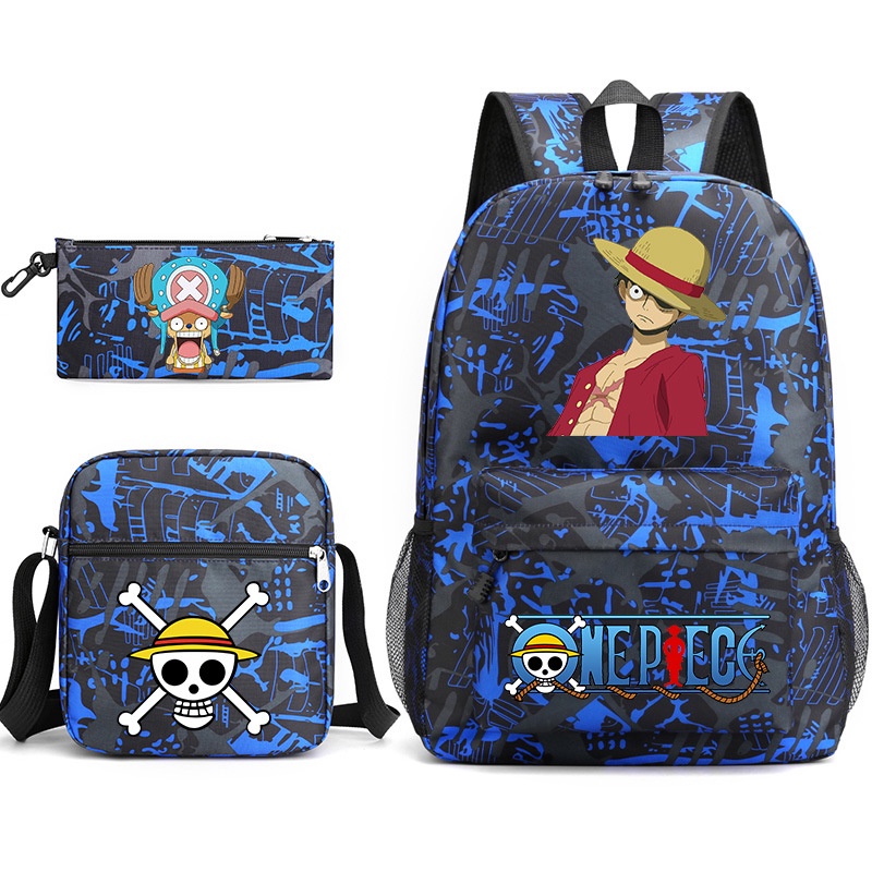 Ba Lô Du Lịch / Đựng Bút / Sách / Ba Lô / Ba Lô / Túi Đựng Đồ Ăn Trưa Hình Anime ONE PIECE Luffy