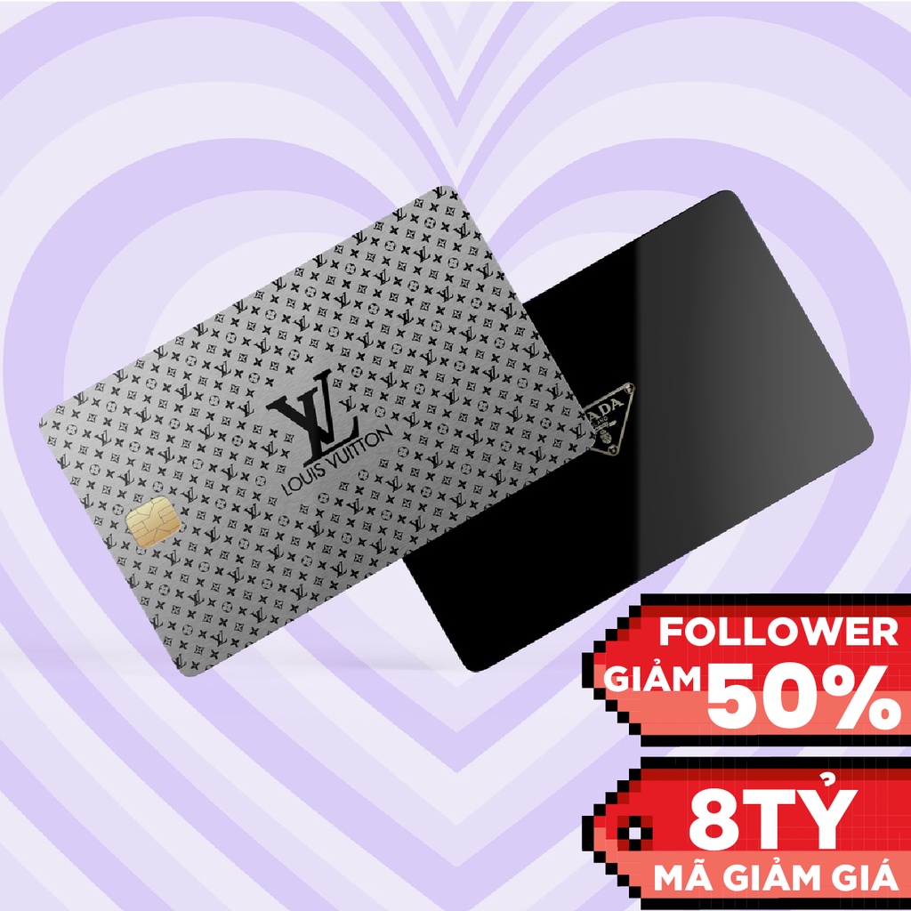 STICKER SKIN THẺ ATM HÀNG HIỆU - Decal dán Thẻ ATM, debit, thẻ từ, thẻ chung cư, bảo vệ thẻ