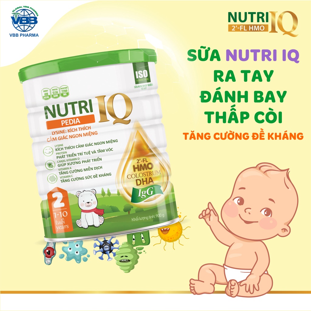sữa Nutri IQ PEDIA sữa tăng cân dành cho trẻ biếng ăn,chậm lớn ,còi xương
