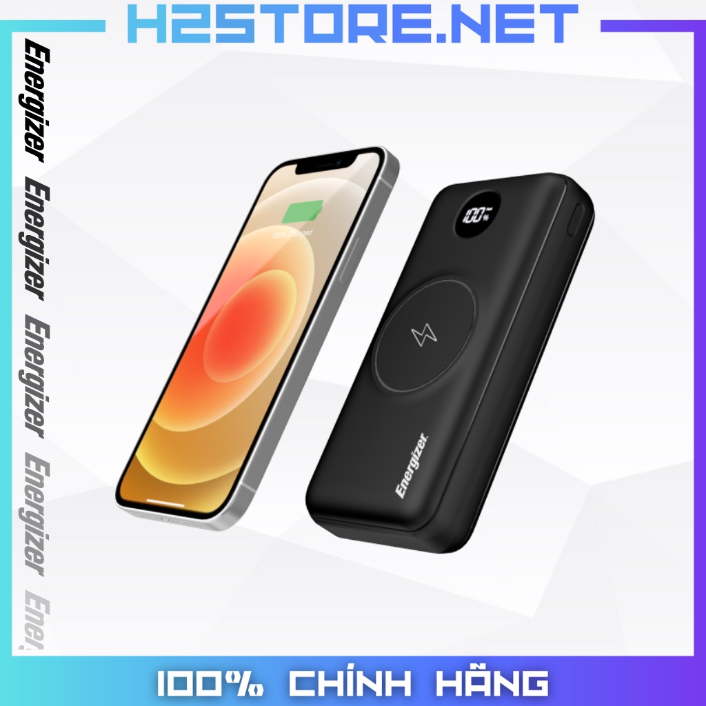 Pin dự phòng kiêm sạc không dây Energizer 20,000mAh /3.7V Li-Polymer - QE20013PQ