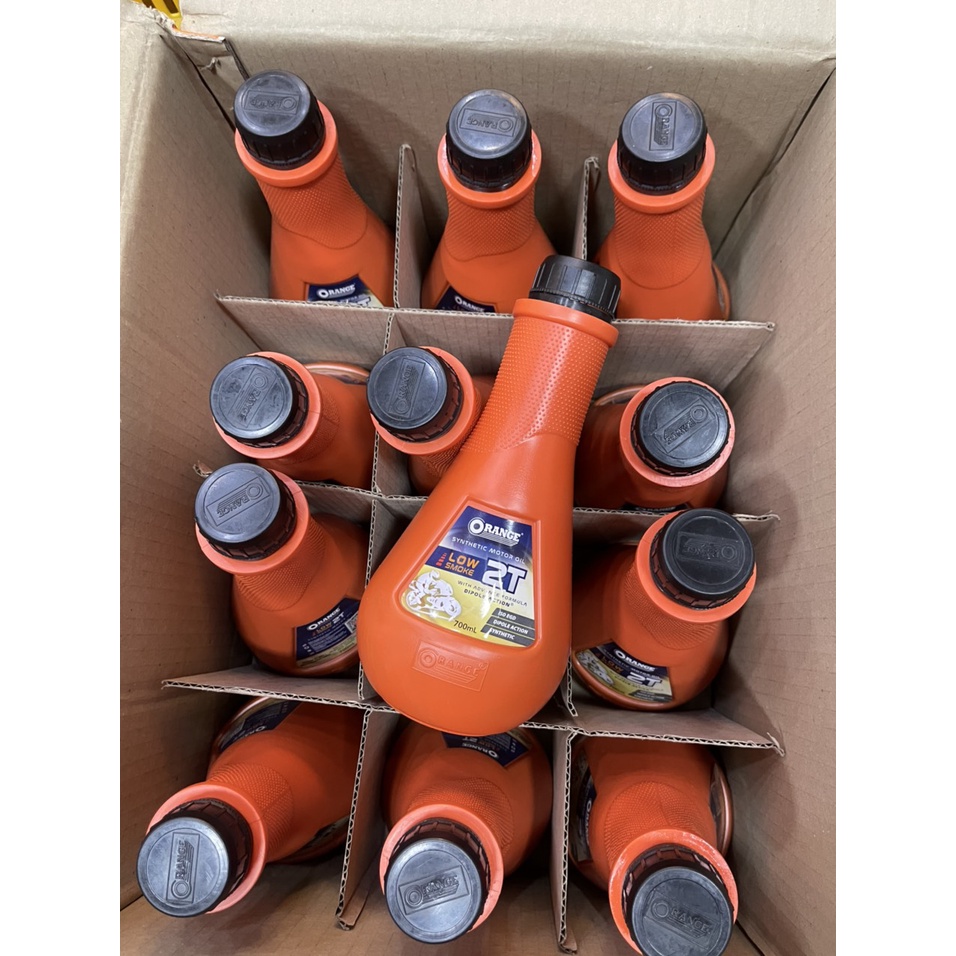 NHỚT 2T CHAI CAM ORANGE CHÍNH HẢNG INDO - NHỚT CỰC THƠM
