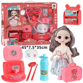 Bộ đồ chơi bác sĩ cho bé kèm búp bê