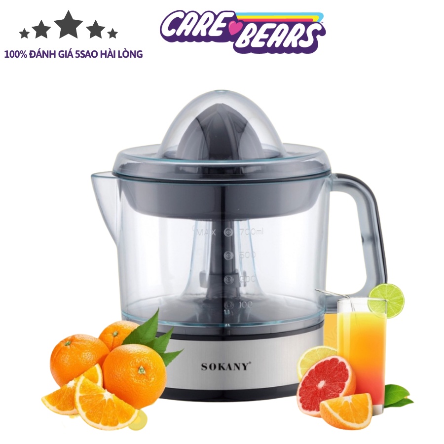 Máy vắt cam tự động 2 chiều Sokany JE-623D, dung tích 700ml, sử dụng công nghệ mới giúp vắt kiệt nước, bảo hành 12 tháng