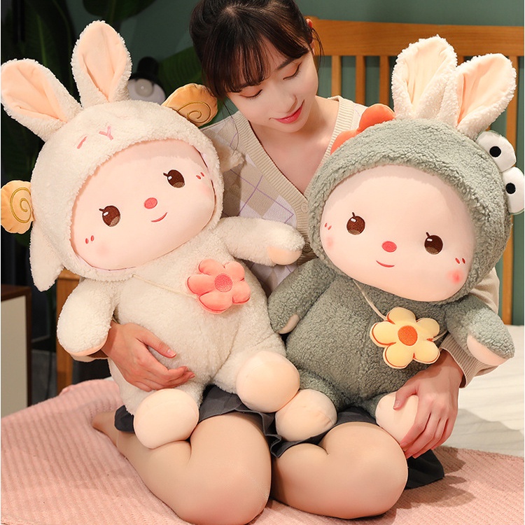 Thỏ Nhồi Bông Dễ Thương 28CM 35CM 50CM