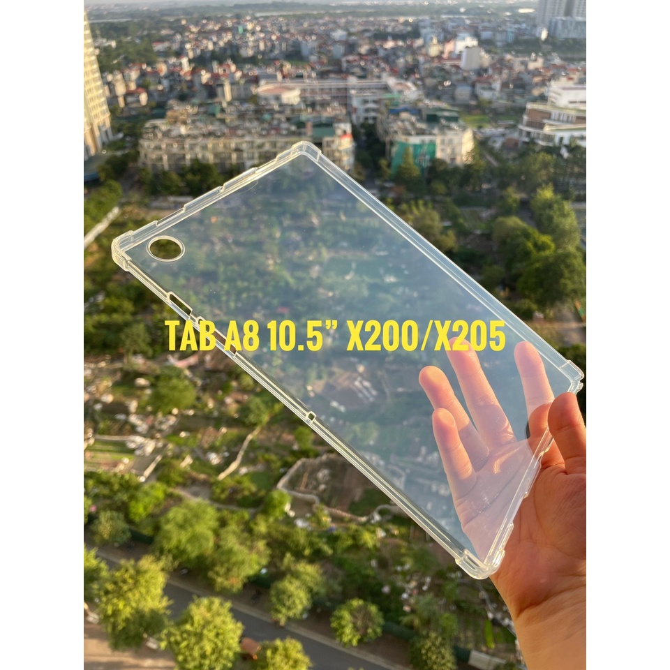 Ốp lưng Samsung Tab A8 10.5inch X200/X205 trong suốt, chống sốc 4 góc bảo vệ máy