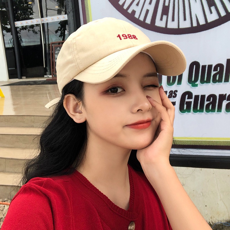 Mũ lưỡi trai thêu chữ phong cách hàn quốc đơn giản dành cho nam và nữ