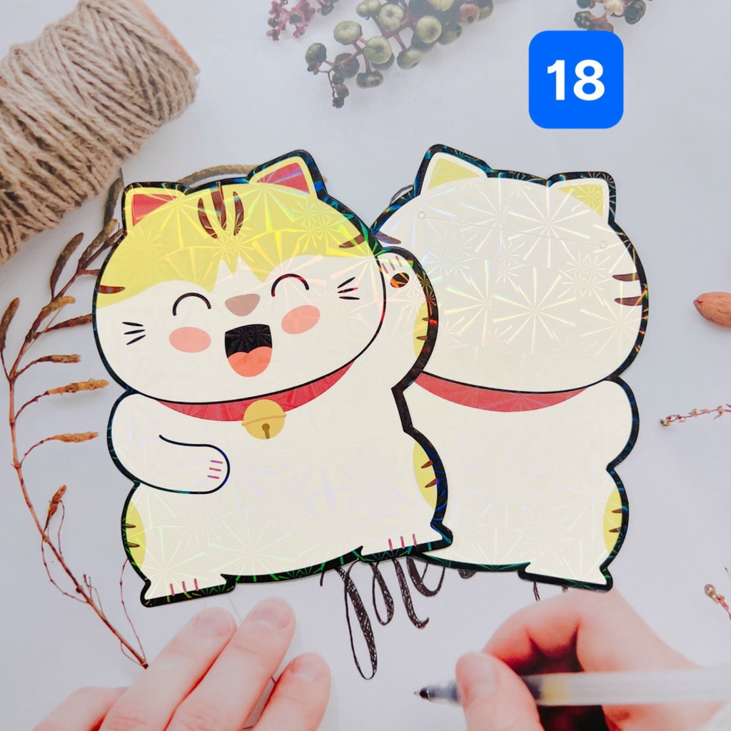 Bao Lì Xì Chibi Hoạt Hình Chibi Mèo Tết 2023 - Bao Lì Xì Tết 2023 Siêu Hot 3D Giấy Cứng Đẹp DN STORE