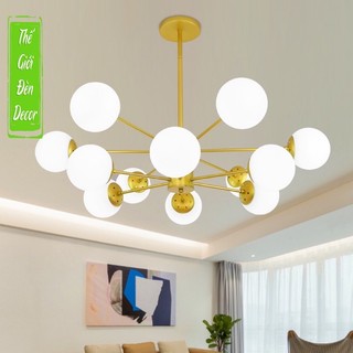 Đèn thả chùm hiện đại phòng khách đèn thả 12 bóng