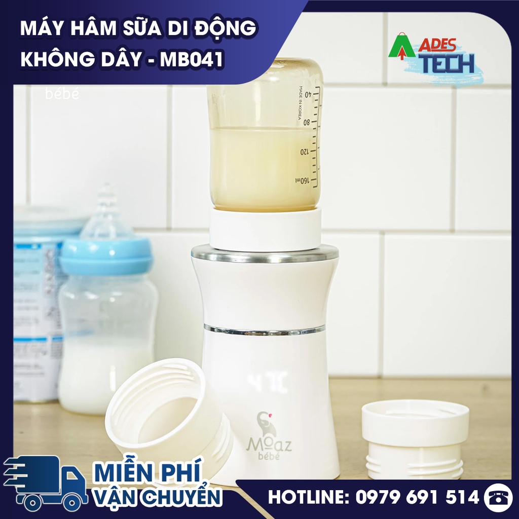 MÁY HÂM SỮA DI ĐỘNG KHÔNG DÂY - MB041 - Bảo hành chính hãng