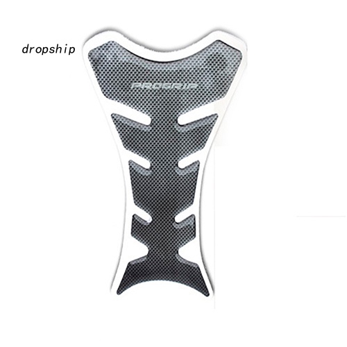 Miếng Dán Trang Trí Bình Xăng Xe Hơi Hình Xương Cá Bằng Sợi Carbon Màu Đen