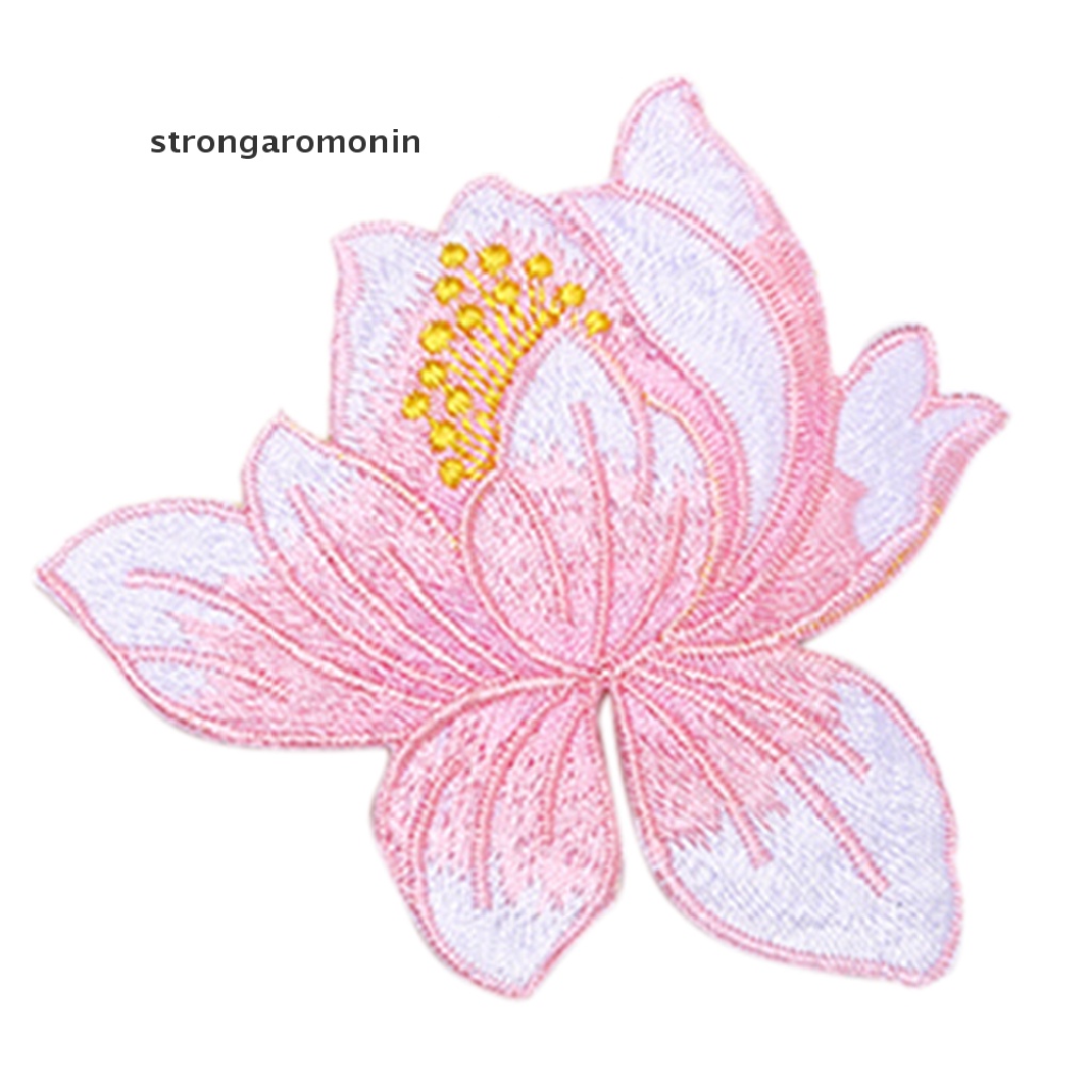 Sticker Ủi Thêu Hình Hoa Sen