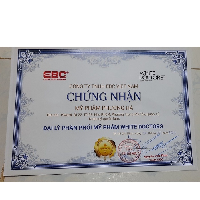 Kem Trắng Da Toàn Thân WHITE BODy LOTION White Doctor Chính Hãng