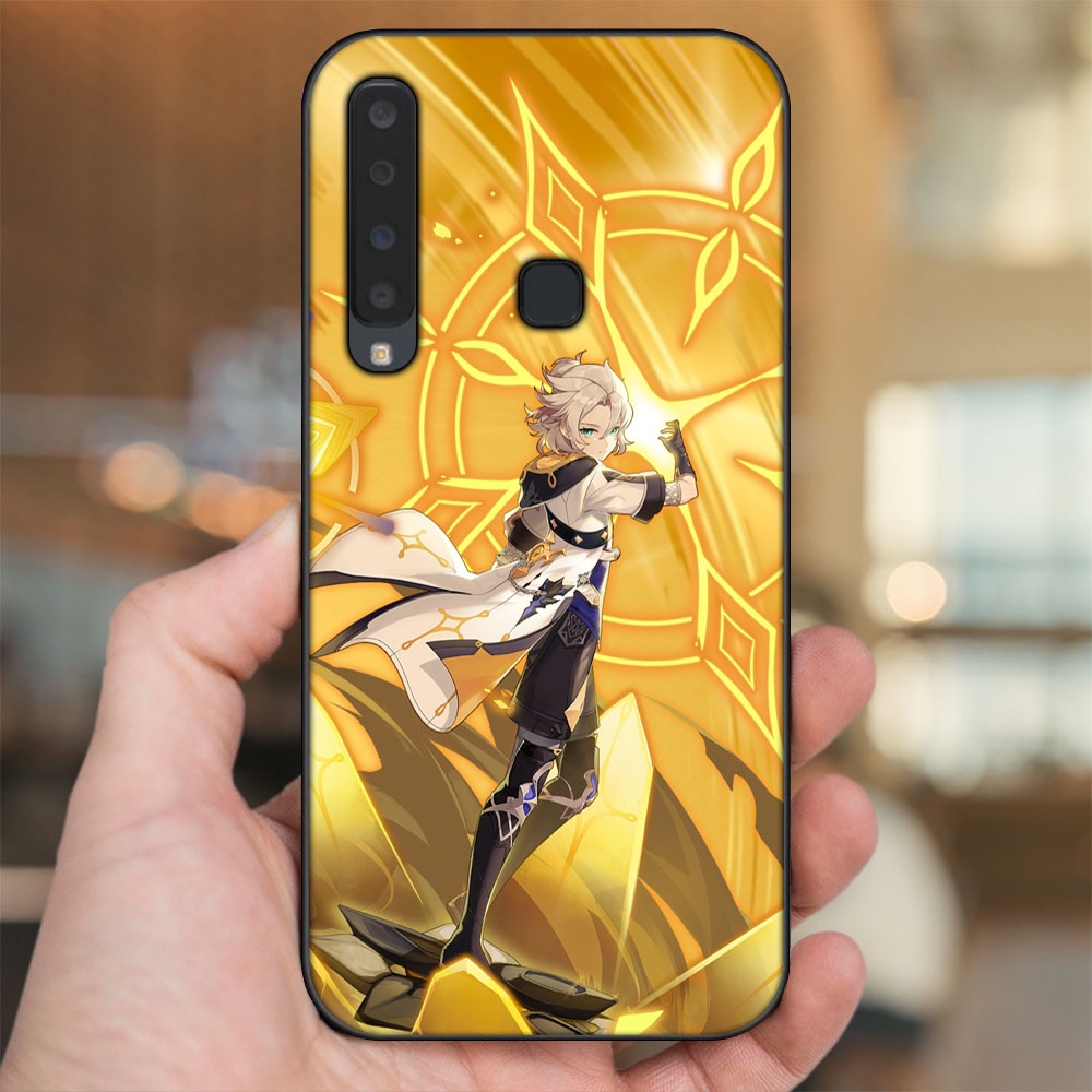 Ốp lưng Samsung A9 2018 viền đen in hình Albedo Genshin Impact