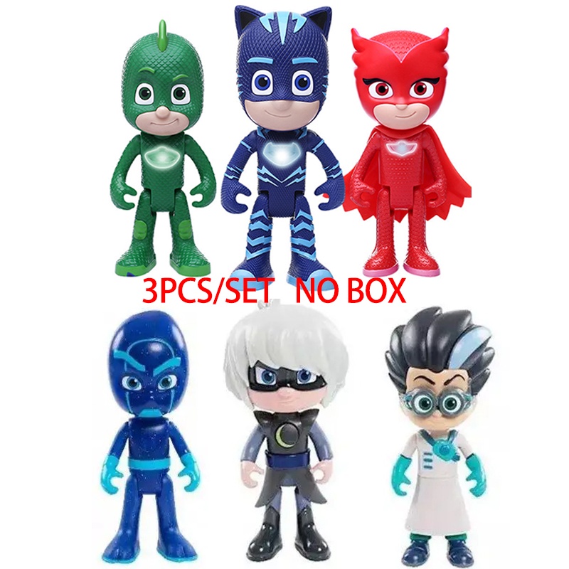 Bộ 6 Đồ Chơi Nhân Vật Hoạt Hình Cú Mèo Gekko Quà Tặng Sinh Nhật Cho Bé Trai