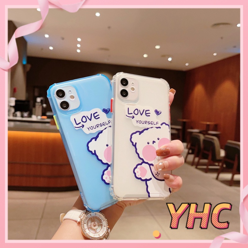 Ốp Điện Thoại Hình Gấu Dễ Thương Cho Iphone6 6splus 7 7plus 8 8plus XR x xs 12 11 pro max plus 12mini-811