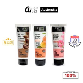Tẩy Tế Bào Chết Da Mặt Organic Shop tẩy sạch lớp tế bào chết trên da, loại bỏ độc tố, mang lại cho bạn làn da trắng hồng