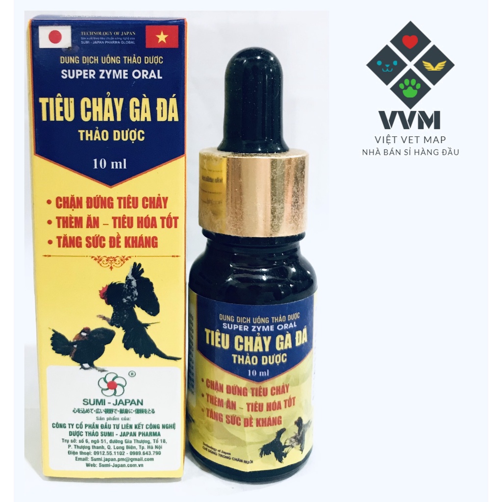 TIÊU CHẢY GÀ ĐÁ JAPAN 10ml [Chận đứng tiêu chảy cấp tốc]