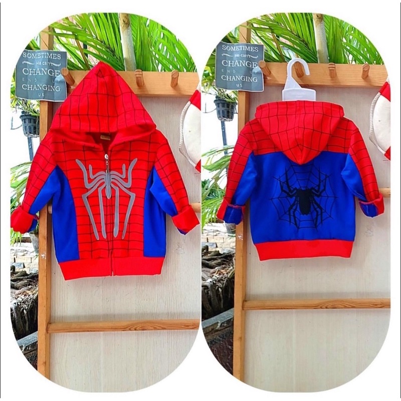 Áo khoác chống nắng nhện Spiderman cho bé trai