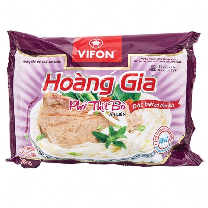Phở Bò | Bánh Đa | Hủ Tiếu Nam Vang | Miến Cua Hoàng Gia Vifon