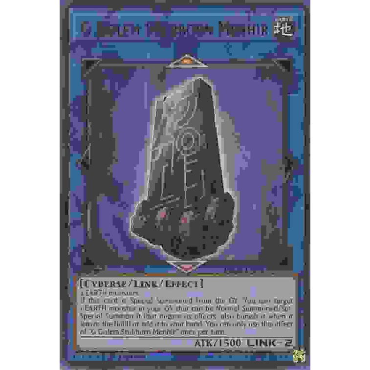 Thẻ Bài Yugioh G Golem Stubborn Menhir - BLCR-EN043 - Ultra Rare 1st Edition