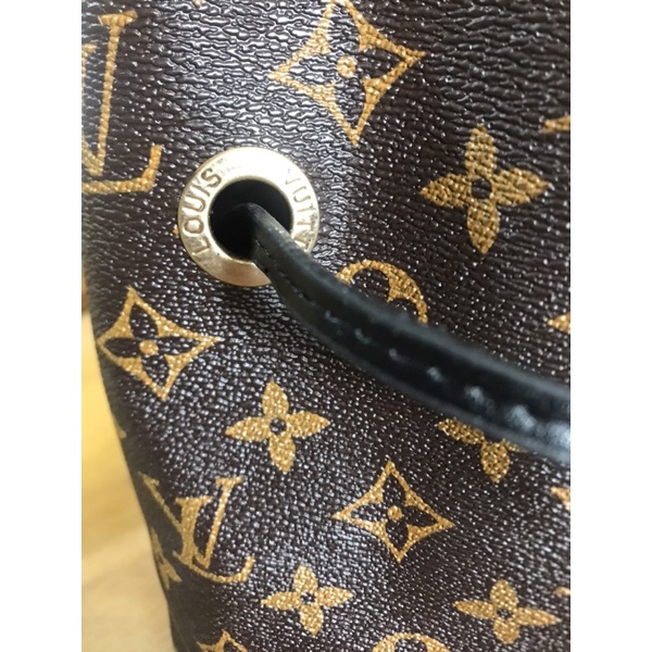 Túi bucket da thật mini lờ vê 20cm