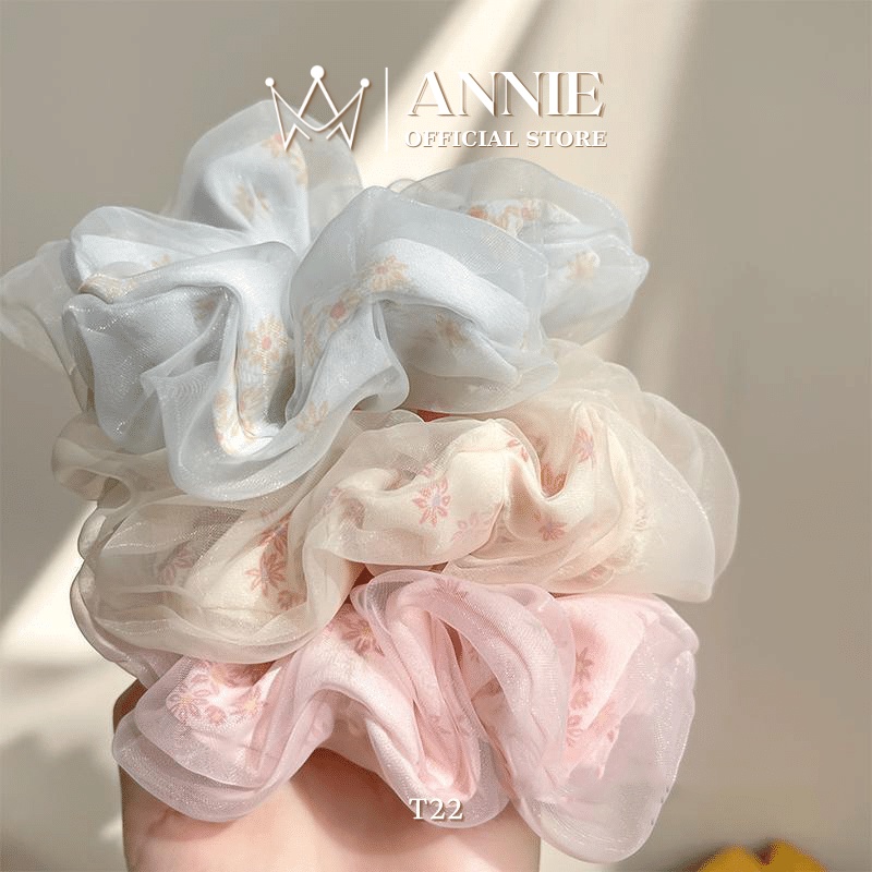 Buộc tóc Cột Tóc Vải Scrunchies ANNIE - T5-06