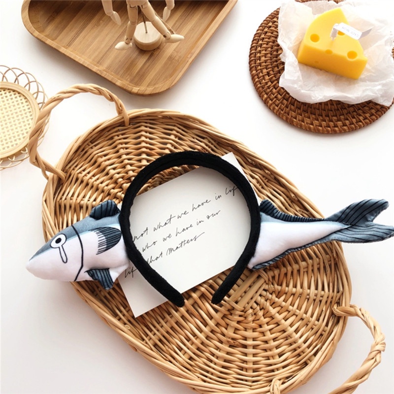 Băng Đô Cà Rốt / Cá Muối Hoạt Hình Nhồi Bông Đội Đầu Vui Nhộn