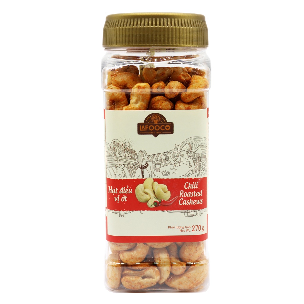 Hạt Điều Vị Ớt 270g LAFOOCO Chili Roasted Cashew Nuts