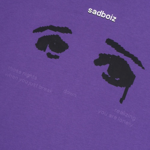 Áo thun SADBOIZ Watery Eyes Purple