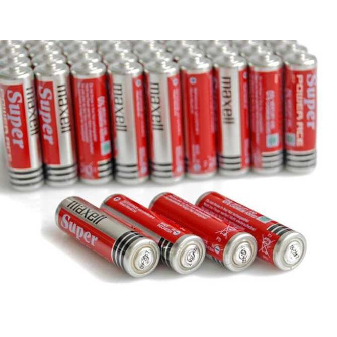 Pin Maxell Super Đỏ - Hộp 40 Viên Pin Tiểu AA (2A) 1.5V cao cấp bền gấp 8 lần pin thông thường, không bị chảy nước