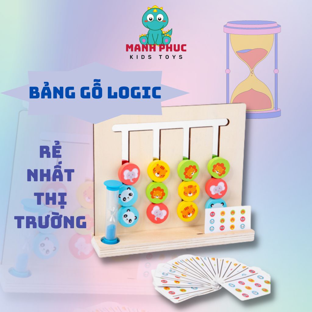 Bảng ghép logic, đồ chơi xếp hình rèn luyện tính kiên trì, và kích thích sự sáng tạo cho bé.