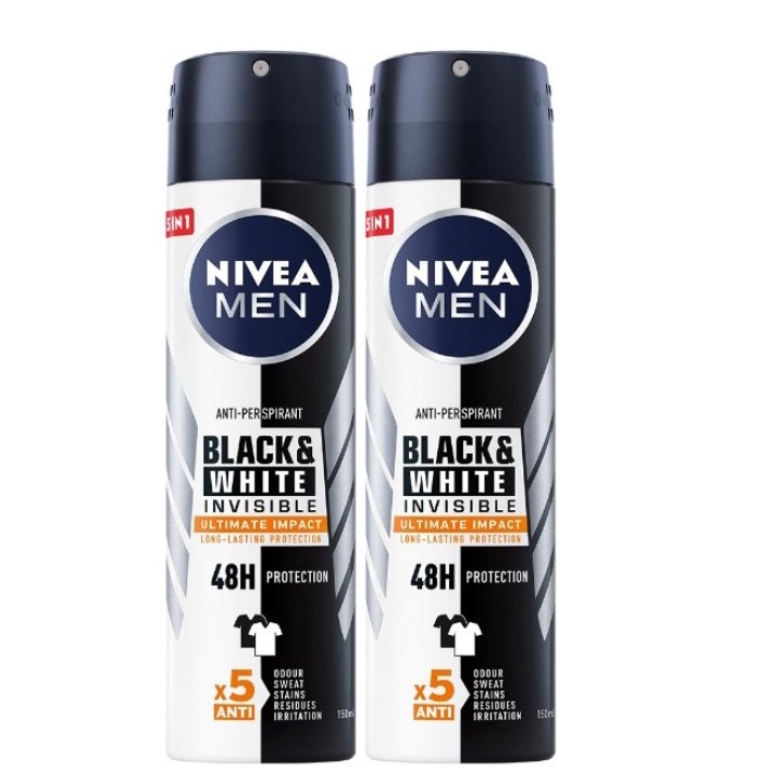 Xịt Khử Mùi NIVEA MEN Hương Thơm Nam Tính Giảm Tiết Mồ Hôi Ngăn Mùi Hiệu Quả