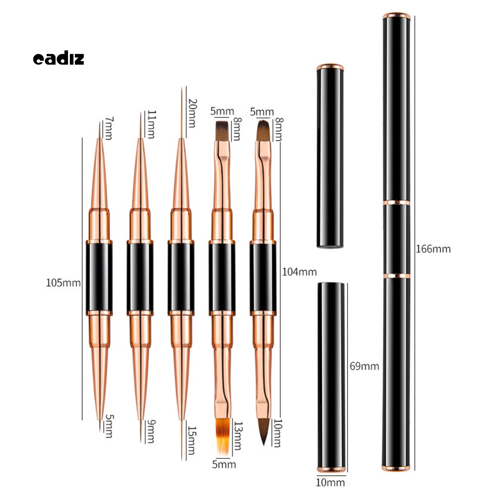 Set 5 Cọ Vẽ Trang Trí Móng Tay Nghệ Thuật Thoải Mái