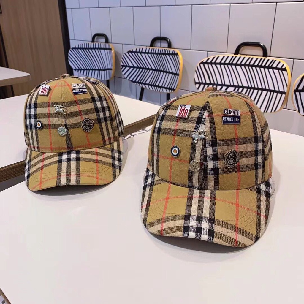 Mũ Lưỡi Trai Họa Tiết Kẻ Sọc Thời Trang Bốn Mùa Cho Nam Và Nữ