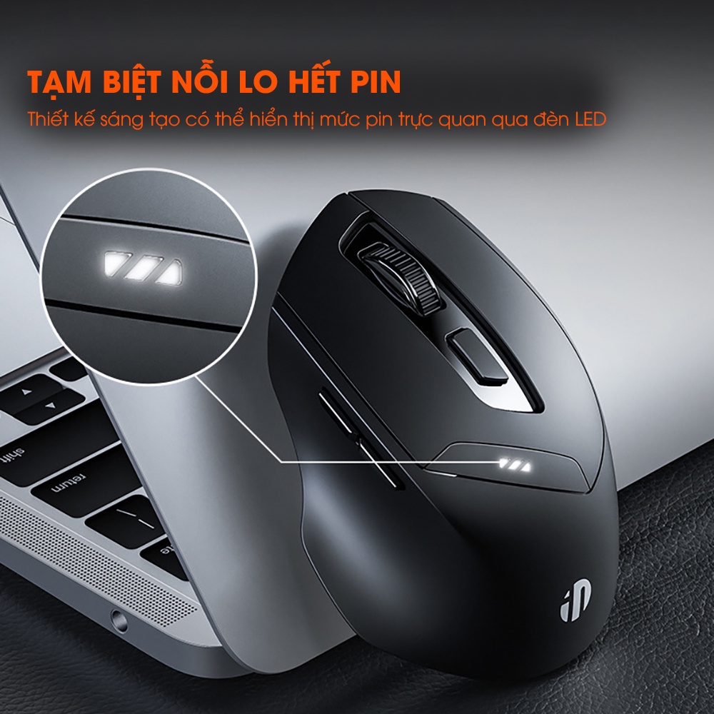 Chuột gaming không dây bluetooth SIDOTECH DR01 pin sạc phù hợp máy tính laptop cho game thủ chuyên nghiệp và văn phòng