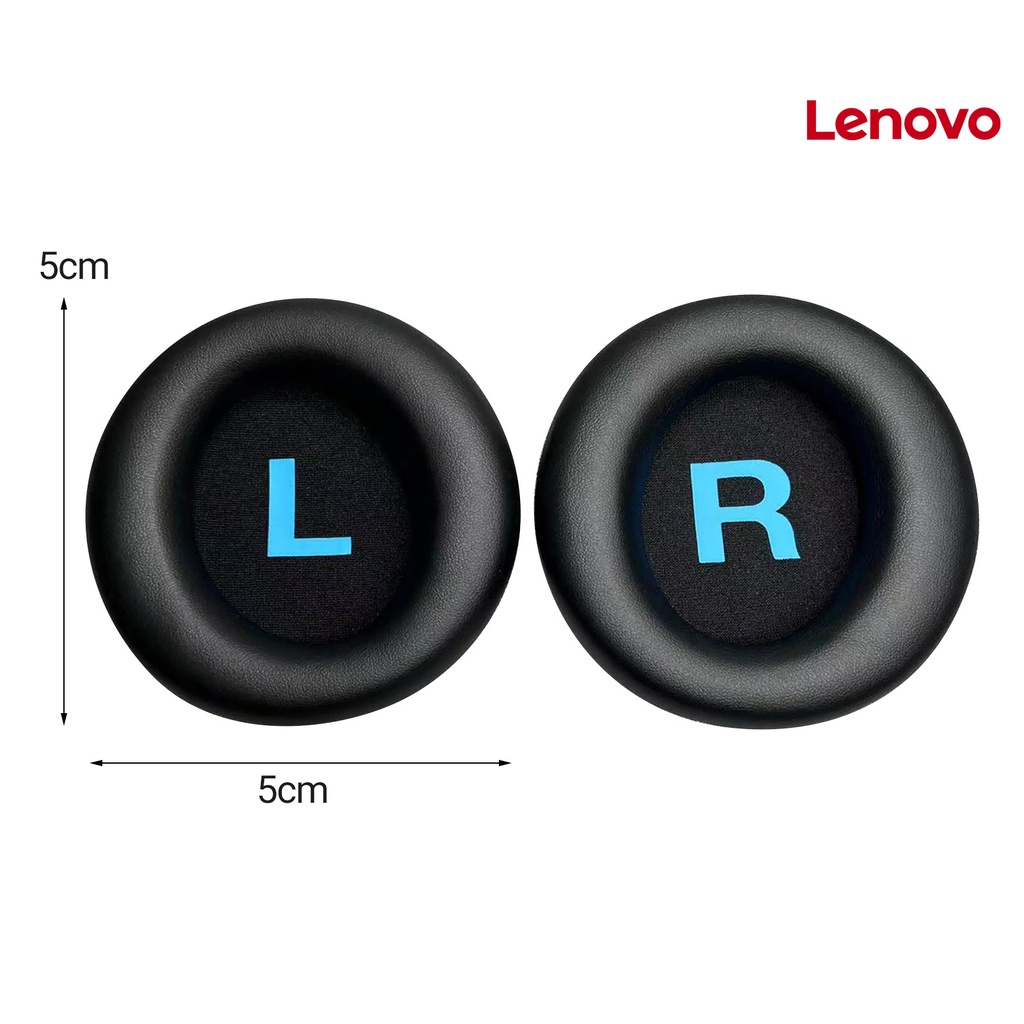 Cặp đệm tai nghe cách âm LENOVO bằng da giả mềm mại thoáng khí dành cho Lenovo-Legion H300 H500