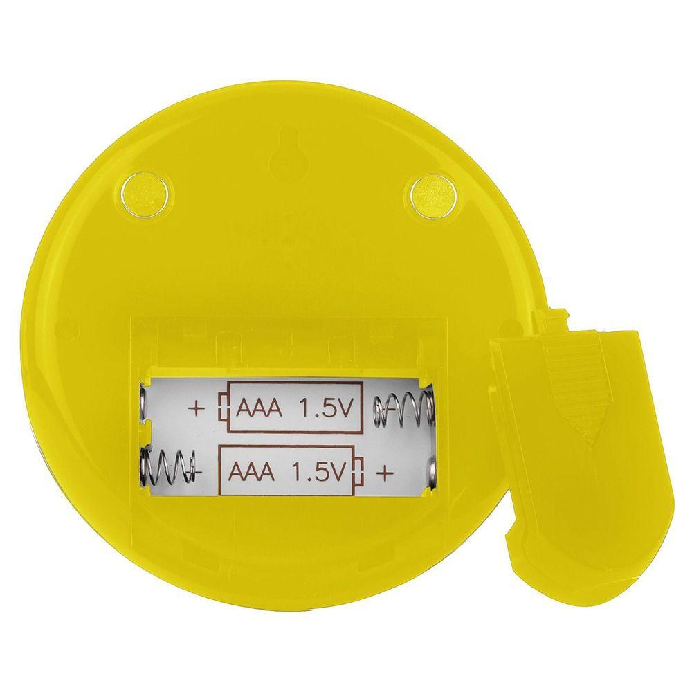 KUNHEV Digital Thermo-hygrometer Room Climate Round Humidity Gauge Alarm Clock