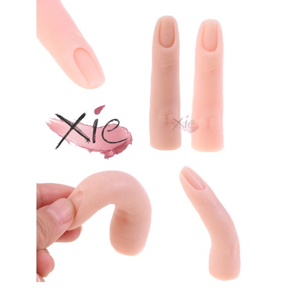 Ngón tay giả silicon 5D dẻo học làm nail, tập vẽ gel đắp móng chuyên dụng nail 🎀🫧