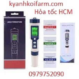 Bút đo độ mặn, đo ph của nước 5 trong 1 ph/tds/ec/độ mặn/nhiệt độ có kèm pin