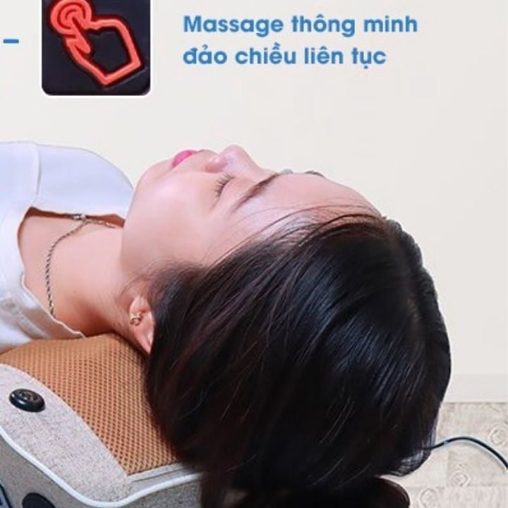 Gối massage,máy massage, máy mát xa lưng vai và cổ hồng ngoại SA-L16
