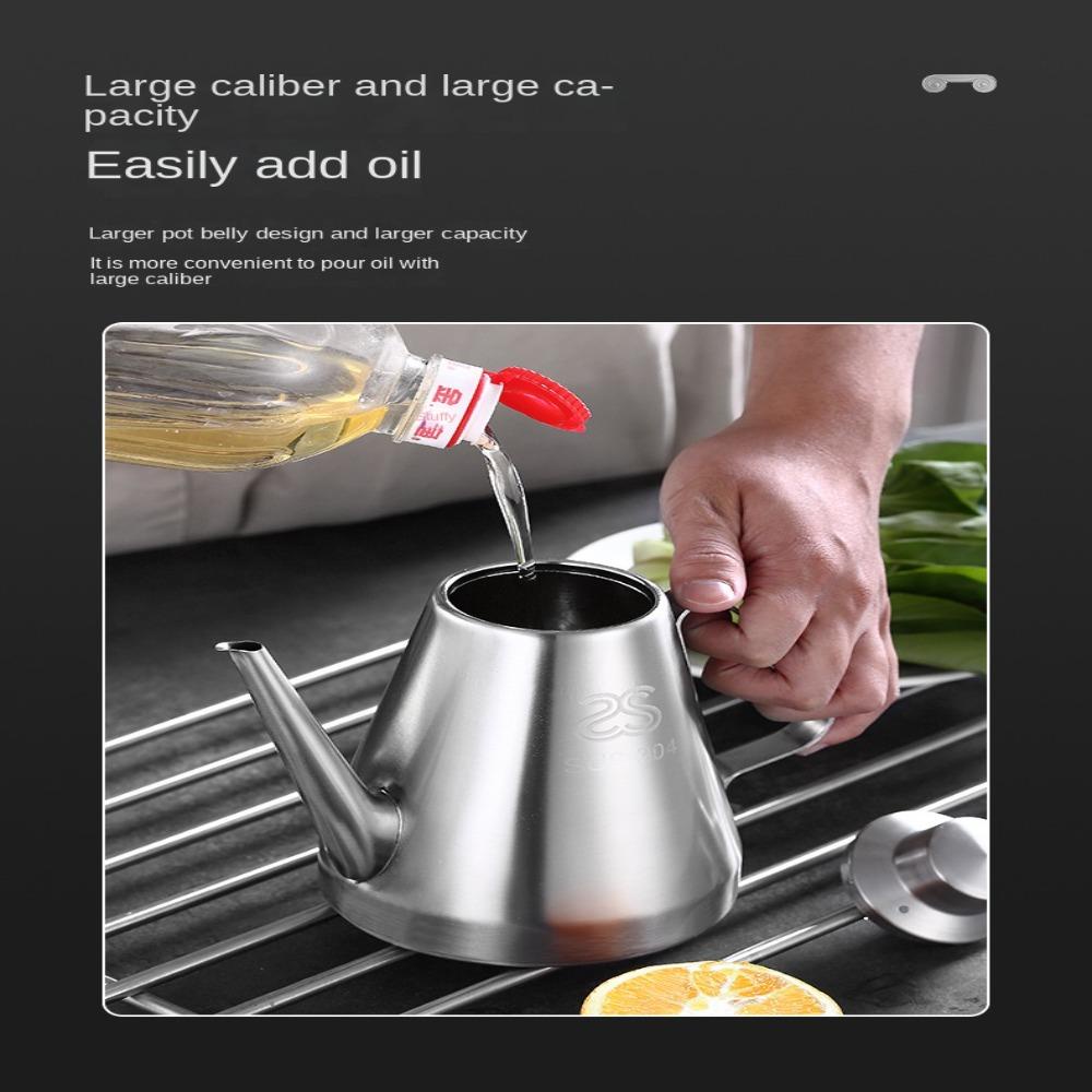 UUMIR Bình Đựng Dầu Ăn / Giấm Bằng Thép Không Gỉ Chống Tràn / Bụi Bẩn Tiện Dụng Cho Nhà Bếp