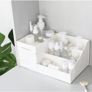 kệ mỹ phẩm 3 tầng 2 ngăn kéo tiện lợi (siêu thị tumo)