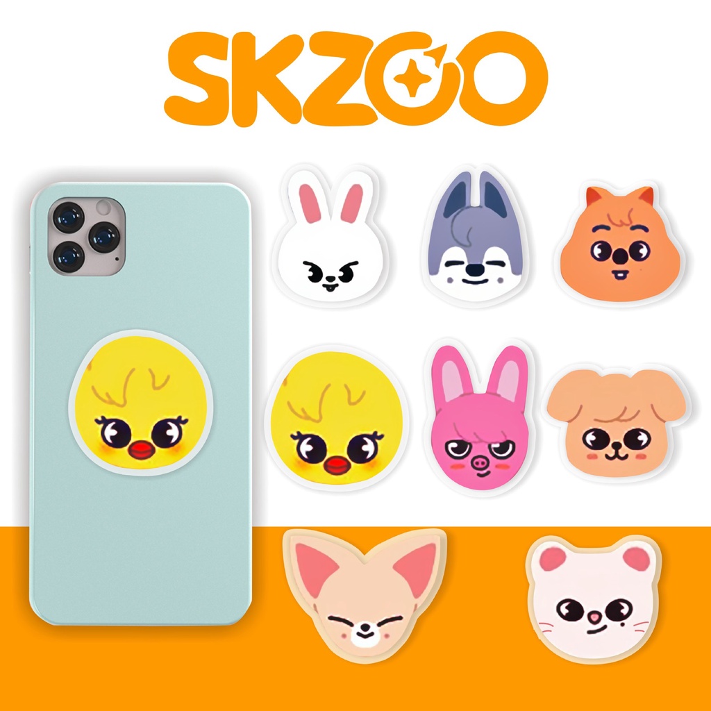 Giá Đỡ Điện Thoại Bằng acrylic Trong Suốt Hình Hoạt Hình Stray Kids SKZOO